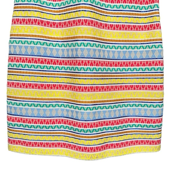 ALICE + OLIVIA Coley Embroidered Striped Sheath Mini Dress - Picture 10 of 15